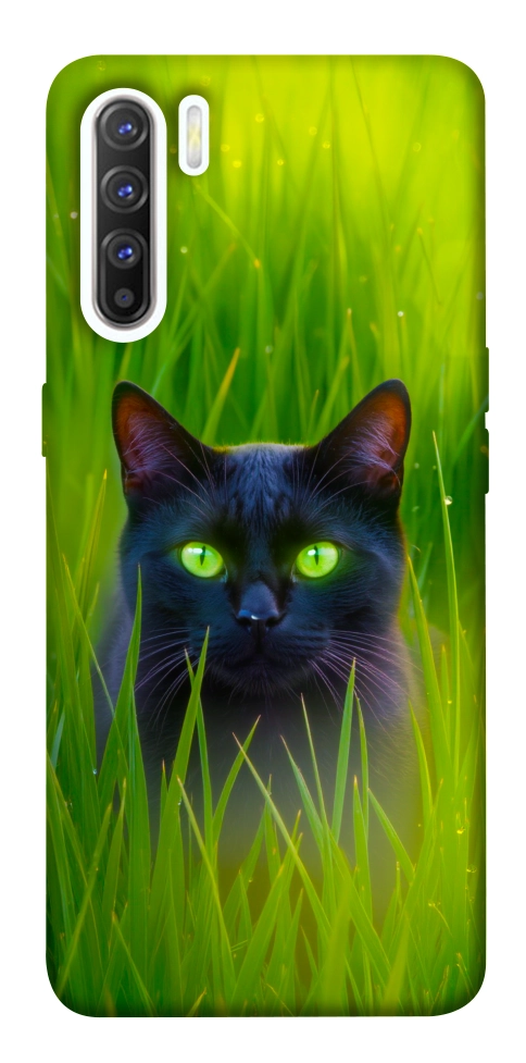 Чехол Cat in the grass для Oppo Reno 3