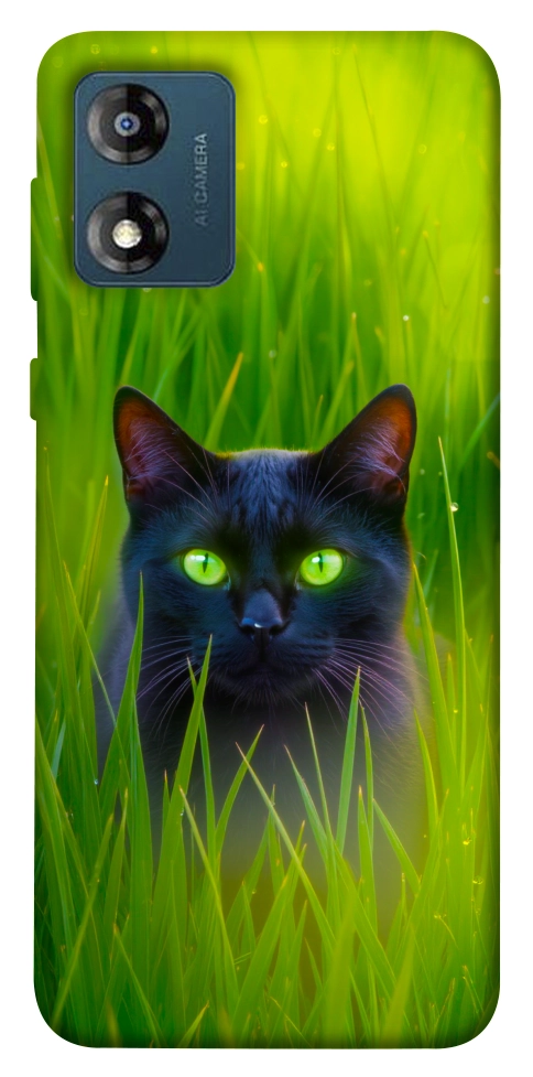 Чохол Cat in the grass для Motorola Moto E13
