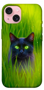 Чехол Cat in the grass для iPhone 15