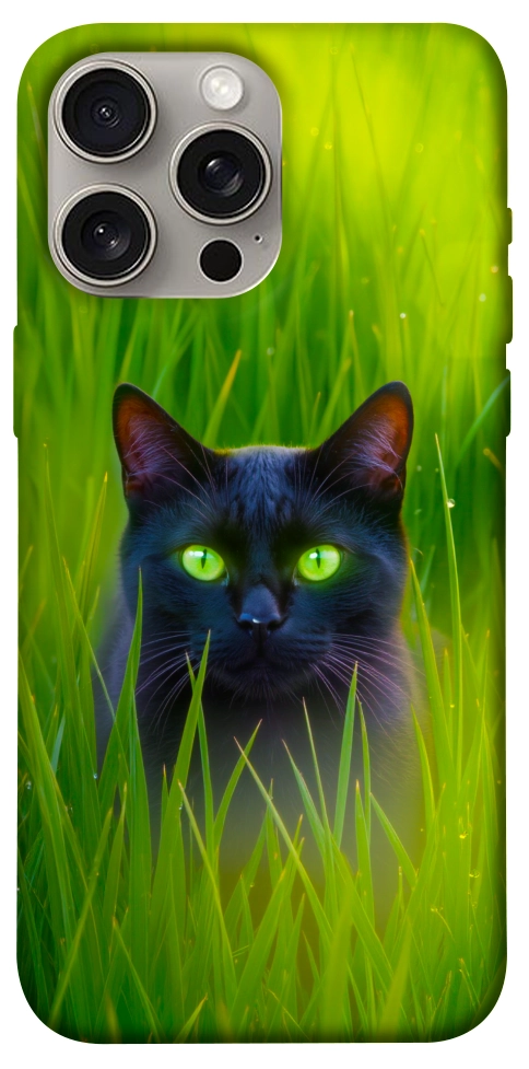 Чехол Cat in the grass для iPhone 15 Pro Max