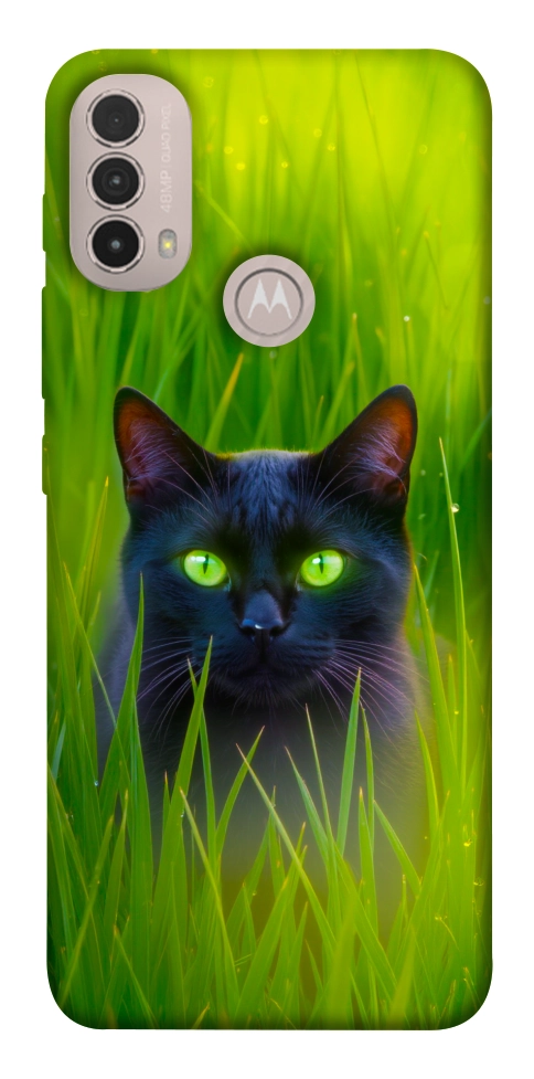 Чехол Cat in the grass для Motorola Moto E30