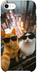 Чехол Cool cats city для iPhone SE (2020)