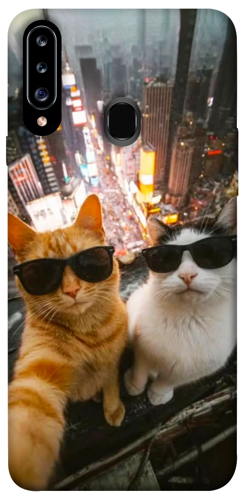 Чехол Cool cats city для Galaxy A20s (2019)