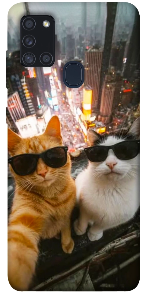 Чехол Cool cats city для Galaxy A21s (2020)