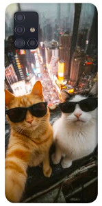 Чохол Cool cats city для Galaxy A51 (2020)