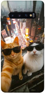 Чехол Cool cats city для Galaxy S10 Plus (2019)