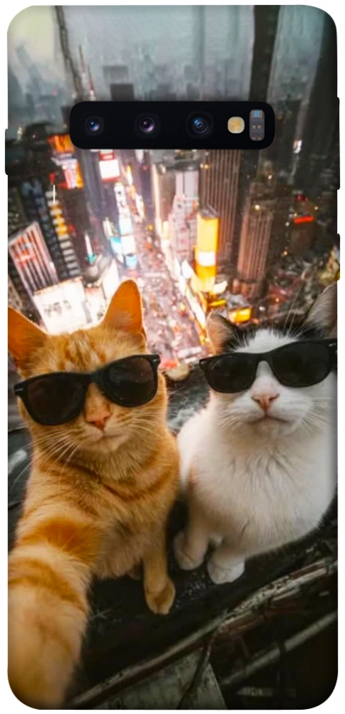 Чехол Cool cats city для Galaxy S10 (2019)