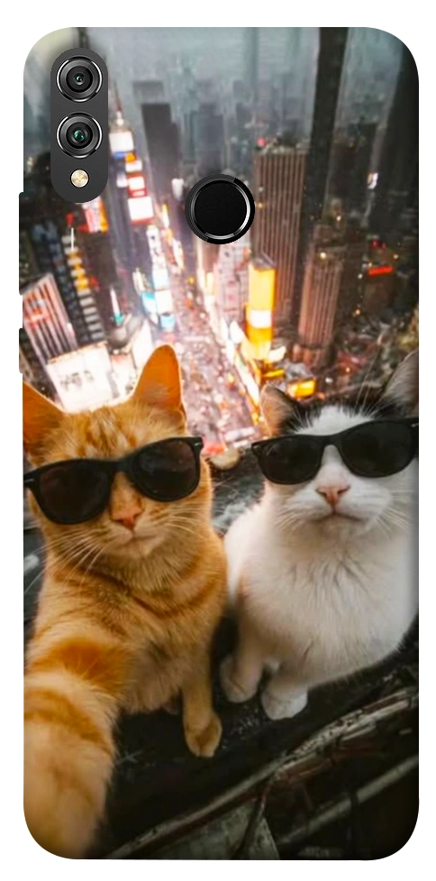 Чехол Cool cats city для Huawei Honor 8X