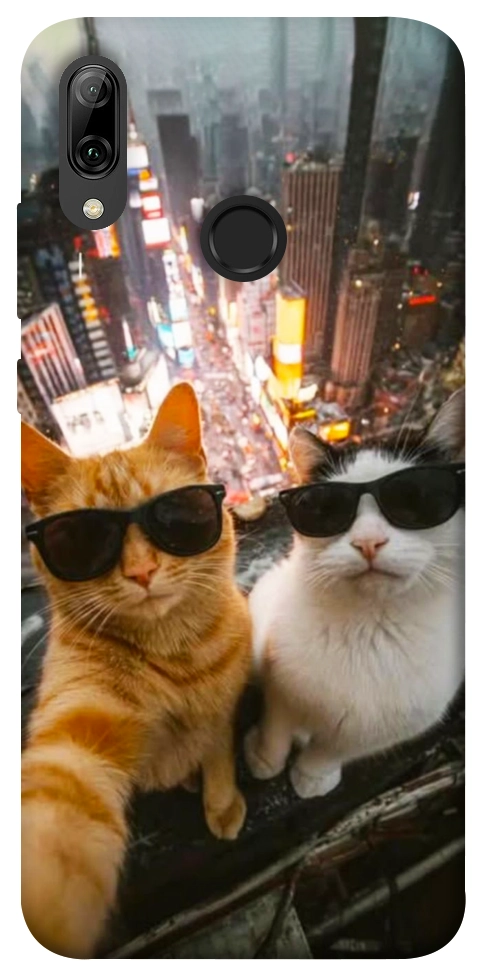 Чехол Cool cats city для Huawei P Smart (2019)