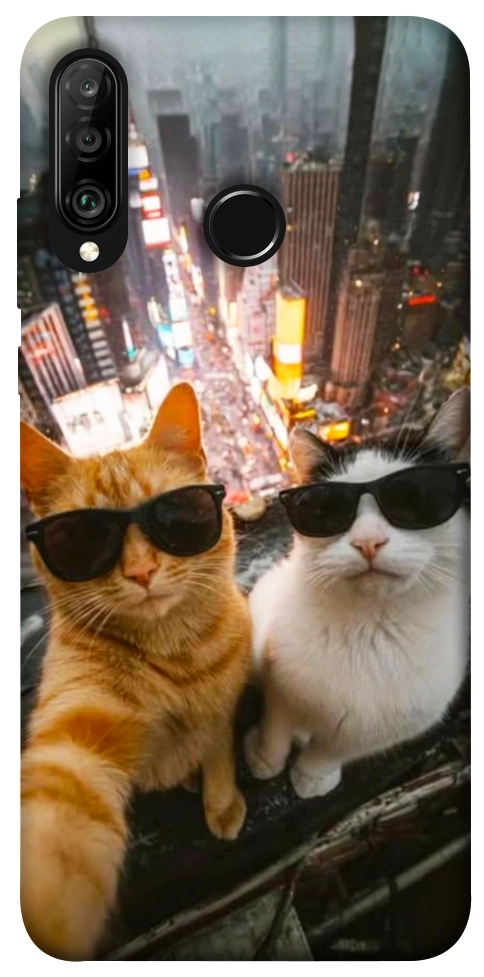 Чехол Cool cats city для Huawei P30 Lite