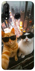 Чехол Cool cats city для Huawei P30 Lite