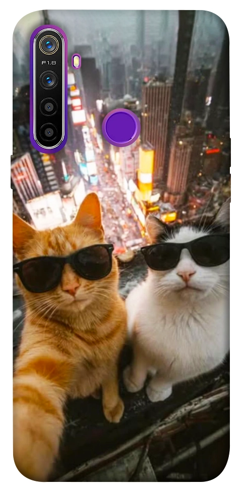 Чехол Cool cats city для Realme 5