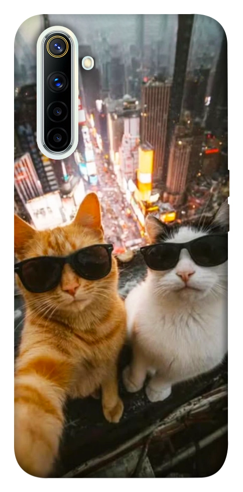 Чехол Cool cats city для Realme 6