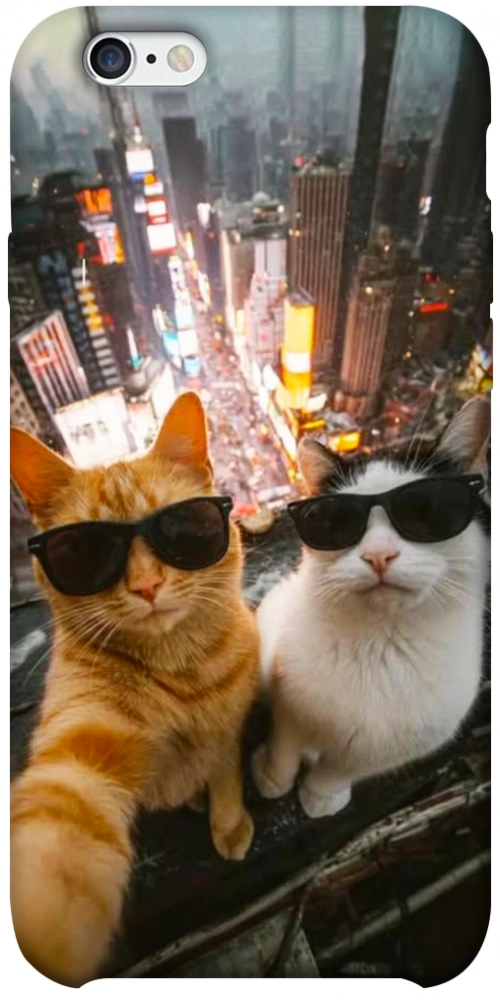 Чехол Cool cats city для iPhone 6S Plus