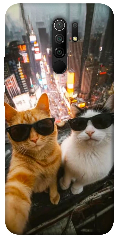 Чехол Cool cats city для Xiaomi Redmi 9