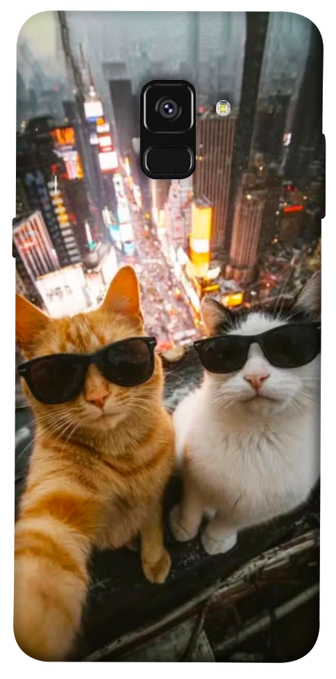 Чохол Cool cats city для Galaxy A8 (2018)