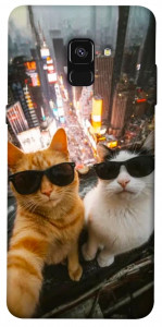 Чохол Cool cats city для Galaxy A8 (2018)