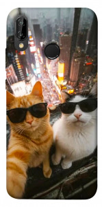 Чехол Cool cats city для Huawei P20 Lite