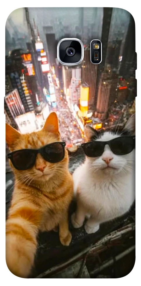 Чохол Cool cats city для Galaxy S7 Edge