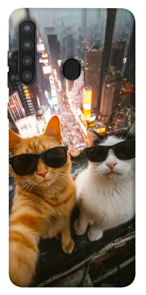 Чехол Cool cats city для Galaxy A21