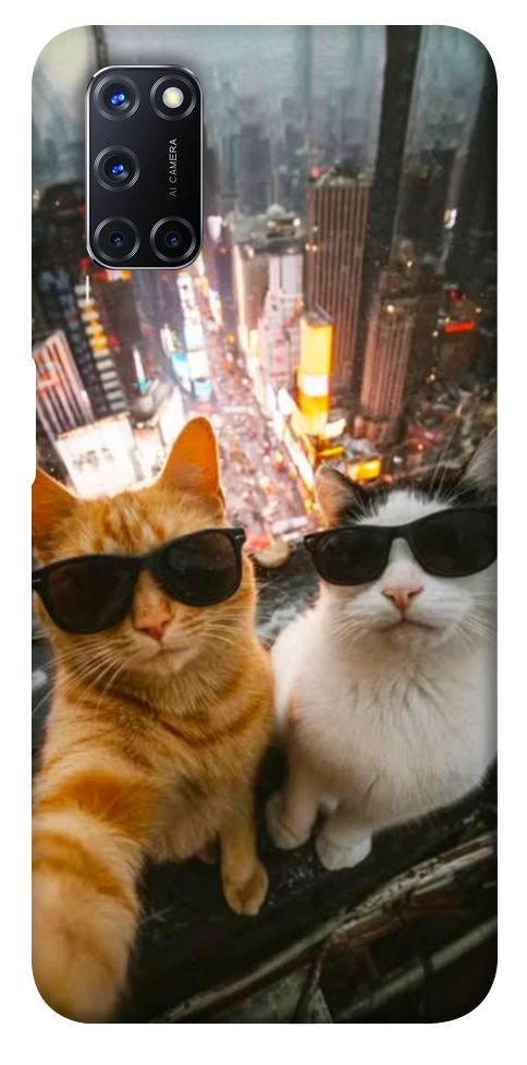 Чехол Cool cats city для Oppo A92