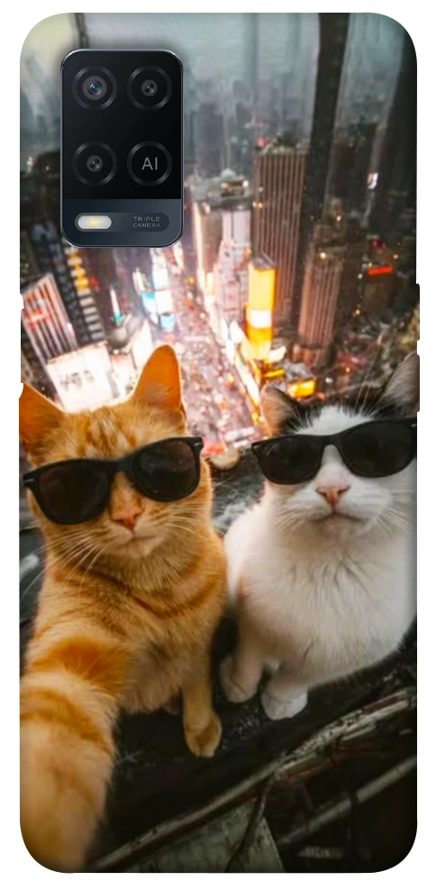 Чехол Cool cats city для Oppo A54 4G