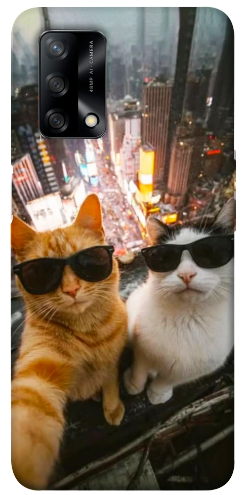 Чехол Cool cats city для Oppo A74 4G
