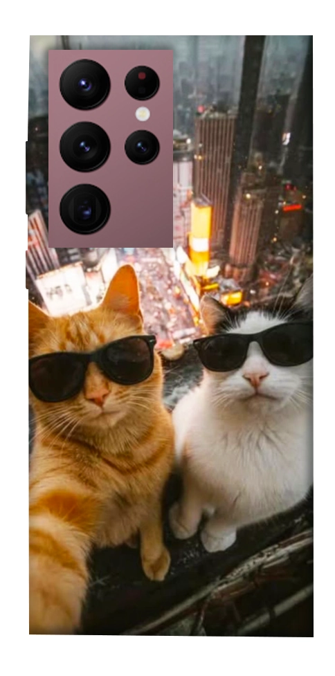 Чехол Cool cats city для Galaxy S22 Ultra