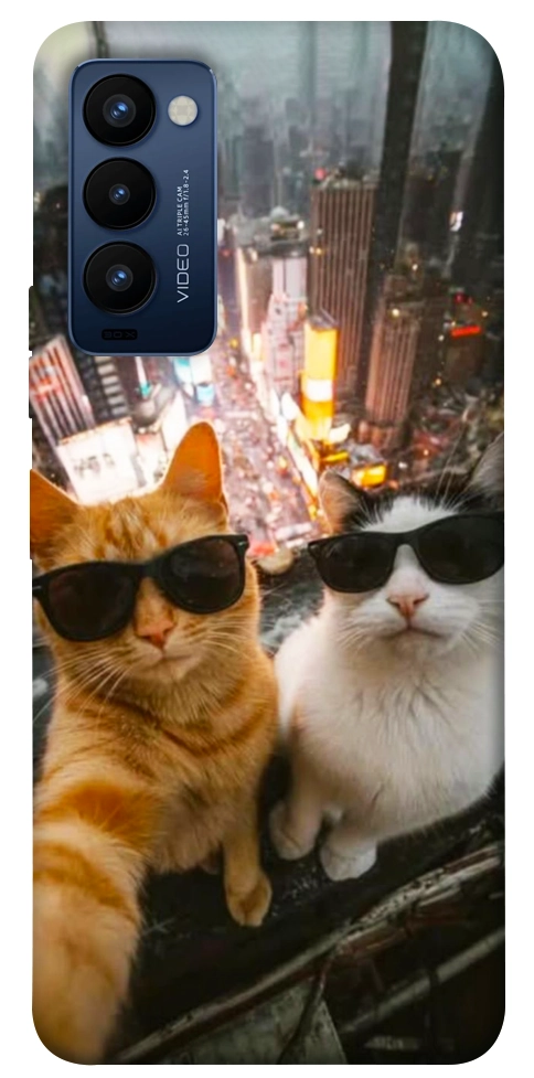 Чехол Cool cats city для TECNO Camon 18