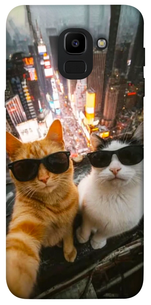Чехол Cool cats city для Galaxy J6 (2018)