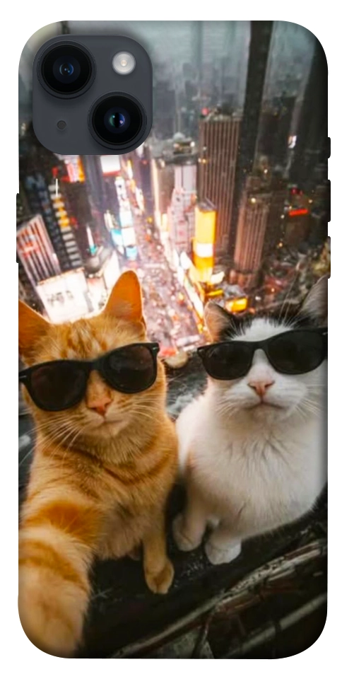 Чехол Cool cats city для iPhone 14 Plus