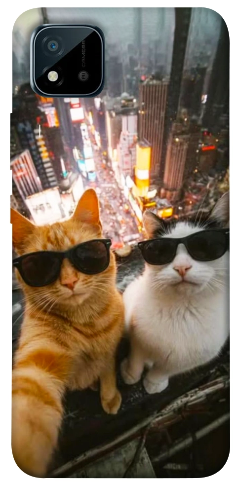 Чехол Cool cats city для Realme C20