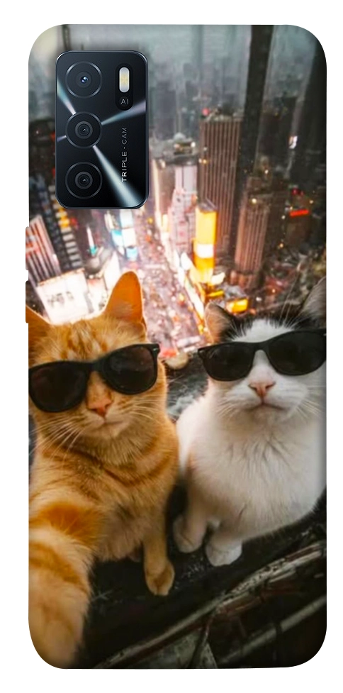 Чехол Cool cats city для Oppo A16