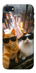 Чехол Cool cats city для iPhone SE (2022)