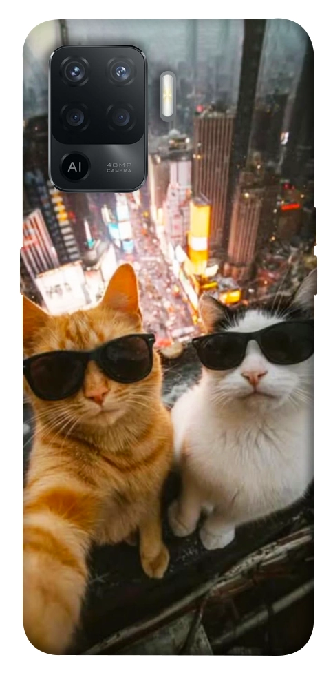 Чехол Cool cats city для Oppo Reno 5 Lite