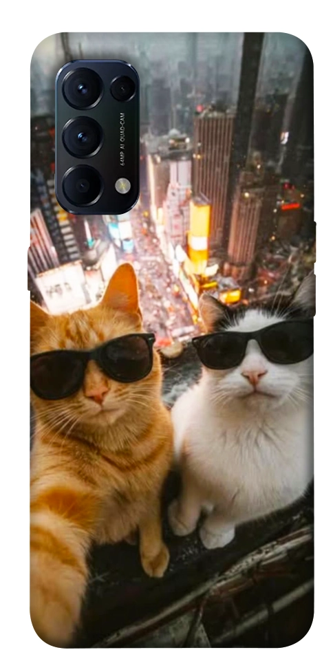 Чехол Cool cats city для Oppo Reno 5 4G