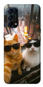 Чехол Cool cats city для Oppo Reno 5 4G