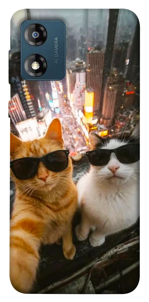 Чехол Cool cats city для Motorola Moto E13
