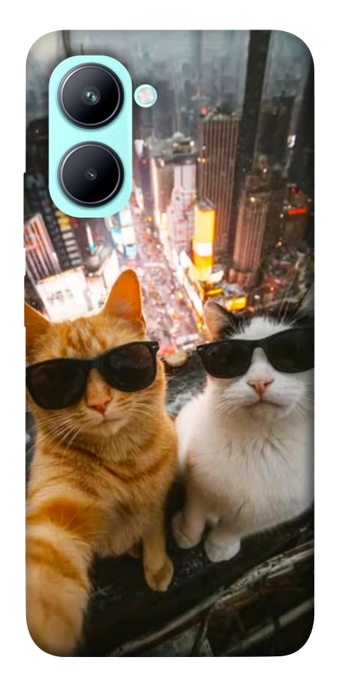 Чехол Cool cats city для Realme C33