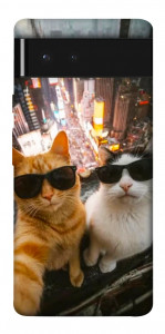 Чехол Cool cats city для Google Pixel 6