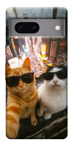 Чехол Cool cats city для Google Pixel 7