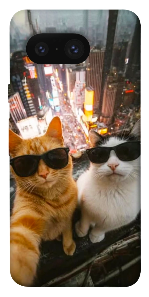 Чехол Cool cats city для Google Pixel 8
