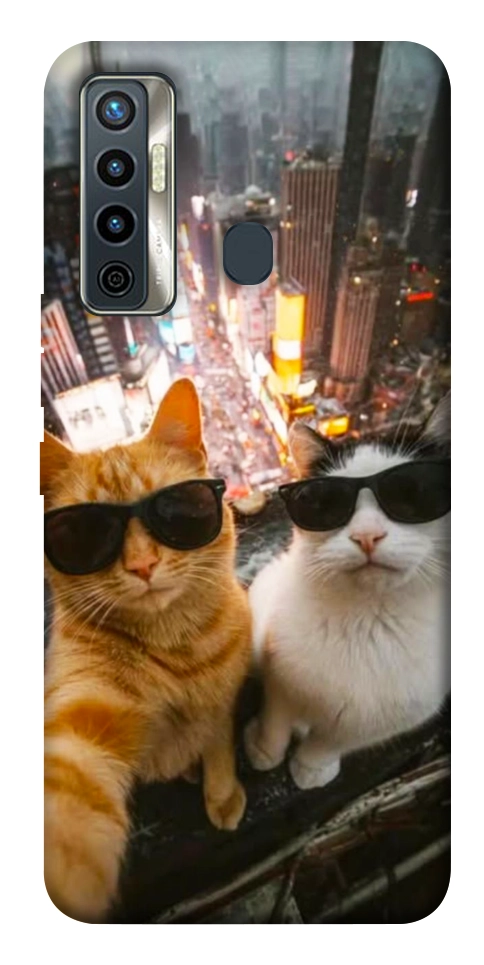 Чехол Cool cats city для TECNO Camon 17