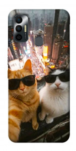 Чохол Cool cats city для TECNO Spark 7