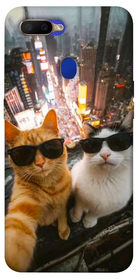 Чехол Cool cats city для Oppo A7