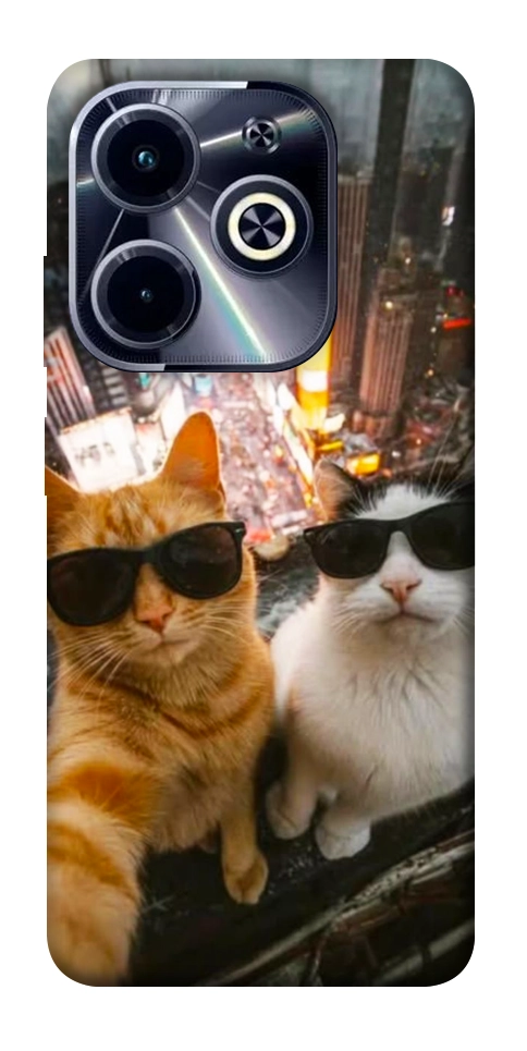 Чехол Cool cats city для Infinix Hot 40i