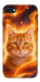 Чехол Fire cat для iPhone SE (2022)