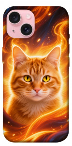 Чехол Fire cat для iPhone 15