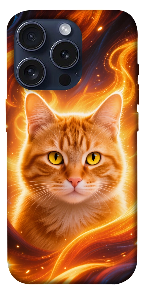 Чохол Fire cat для iPhone 15 Pro