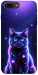 Чехол Galaxy purple cat для iPhone 7 Plus